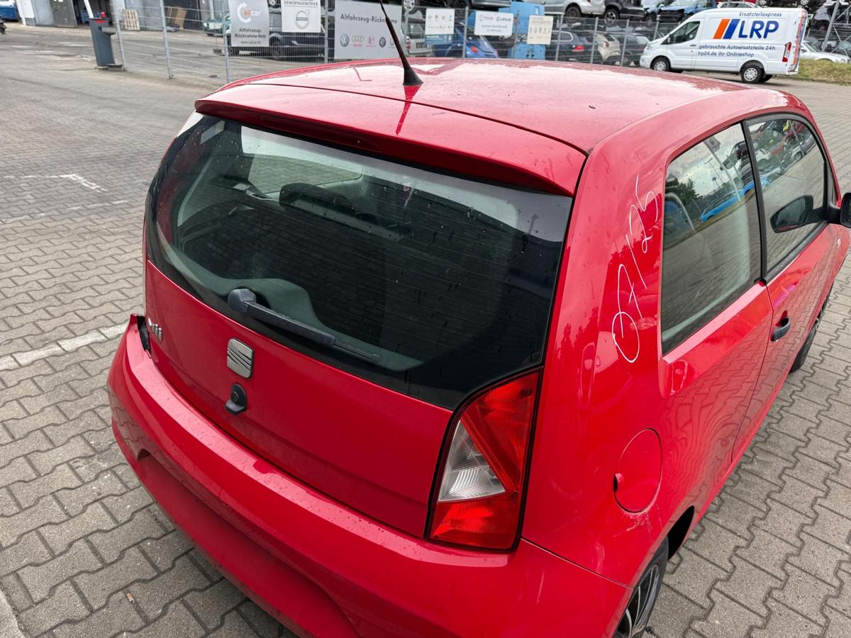 Seat Mii original Heckklappe mit Scheibe LY3D Tornadorot Rohbau BJ13